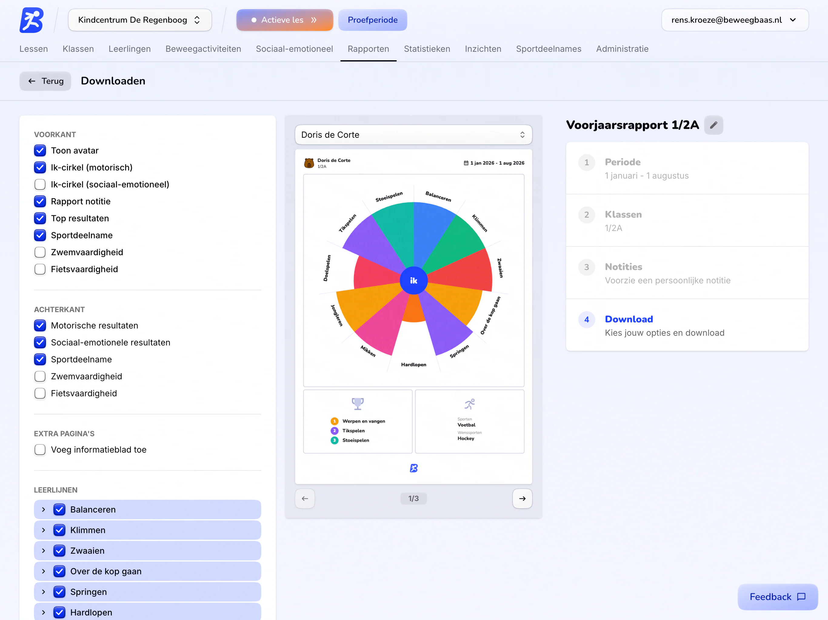 Rapport downloaden en voorbeeld